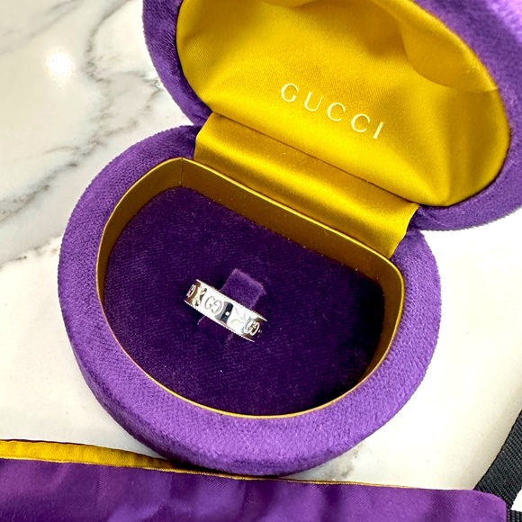 Gucci Icon Blooms Ring 18kt White Gold - Picture 10 of 11